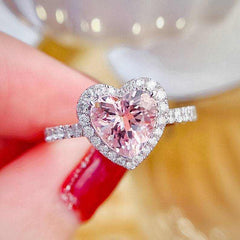 Womens Engagement Pink Diamond