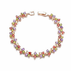 Small Flower Zircon Bracelet