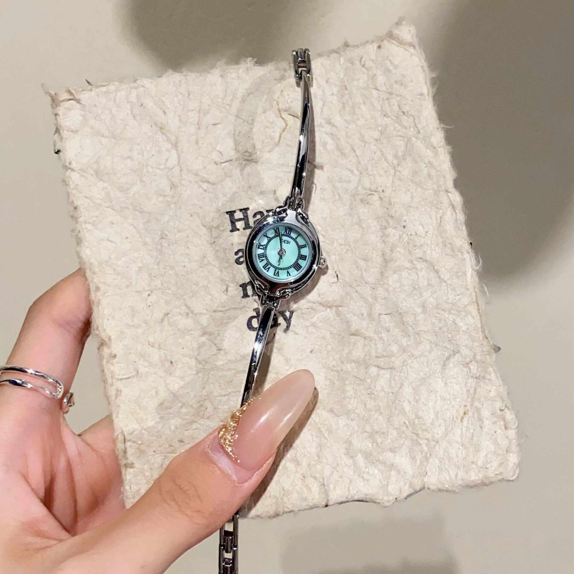 Womens Small And Simple Fine Band Watch