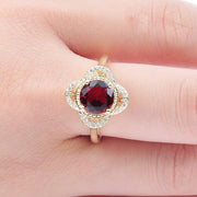 Copper Inlaid Zircon Ring For Men And Women