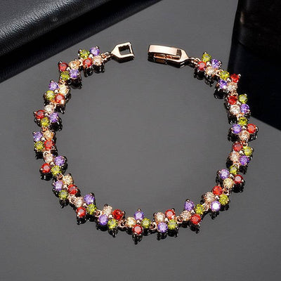 Small Flower Zircon Bracelet