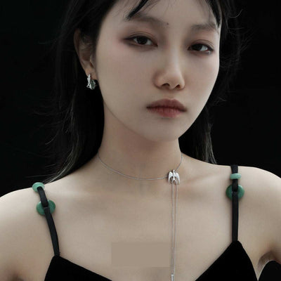 Flying Bird Fluorite Necklace