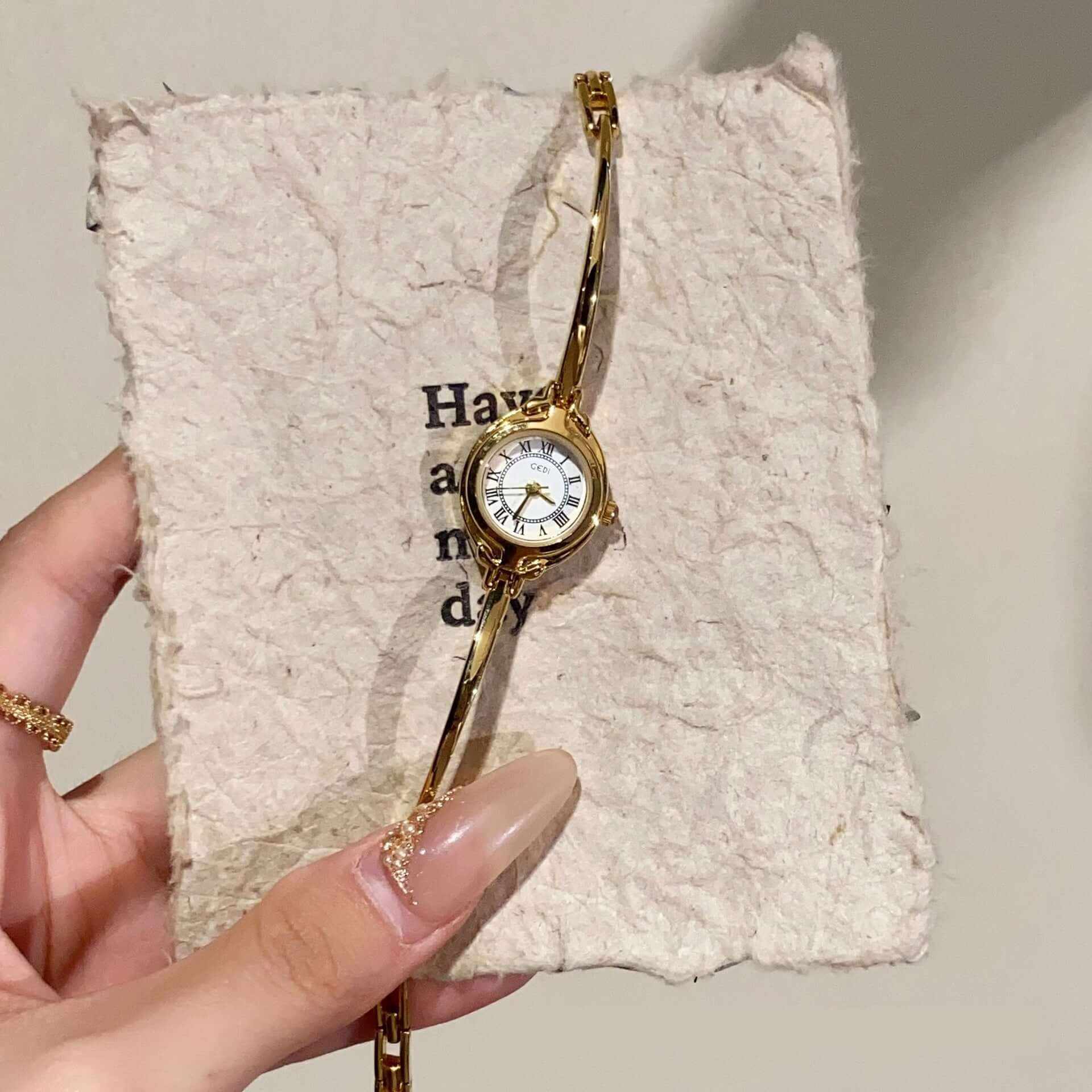 Womens Small And Simple Fine Band Watch