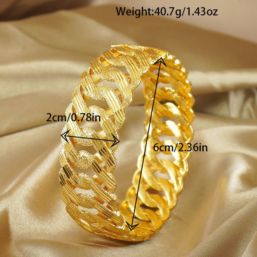 Middle East Retro Open Cuban Bracelet