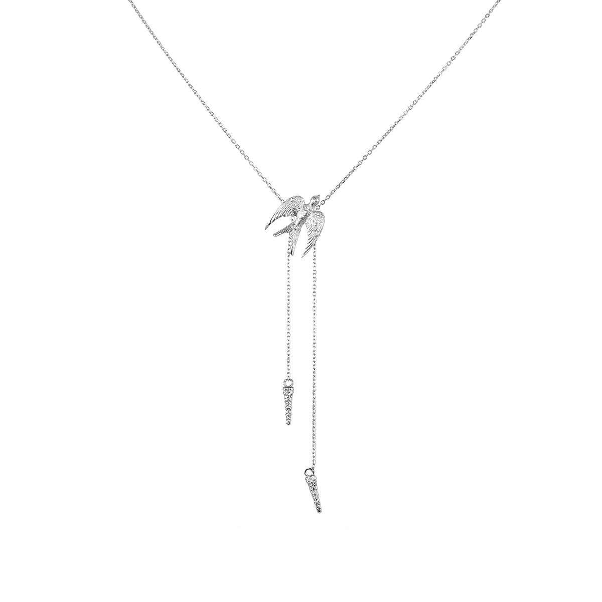 Flying Bird Fluorite Necklace