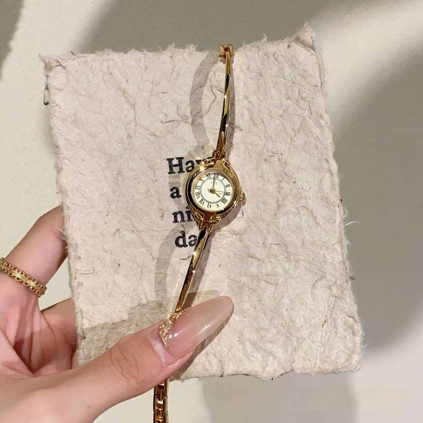 Womens Small And Simple Fine Band Watch