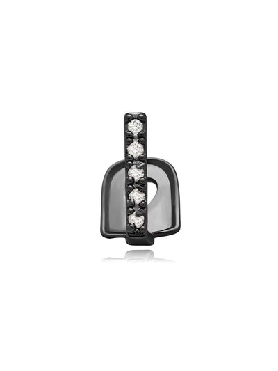 Black zirconium stone teeth joint with rhinestones for hip hop style