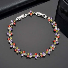 Small Flower Zircon Bracelet