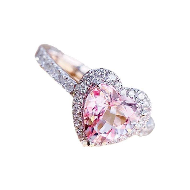 Womens Engagement Pink Diamond
