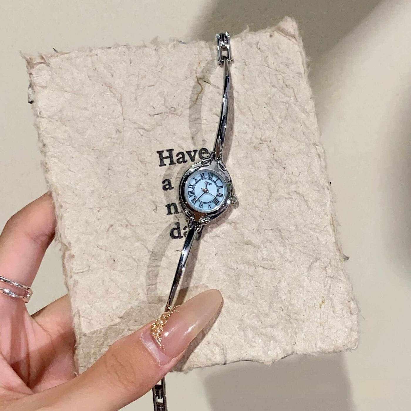 Womens Small And Simple Fine Band Watch