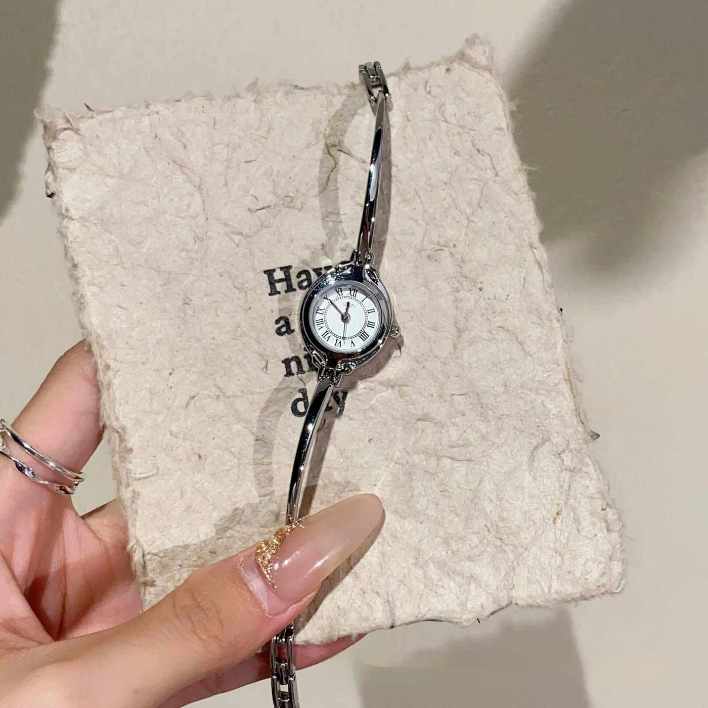 Womens Small And Simple Fine Band Watch