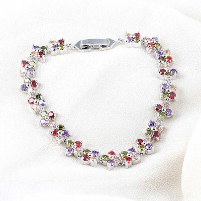 Small Flower Zircon Bracelet