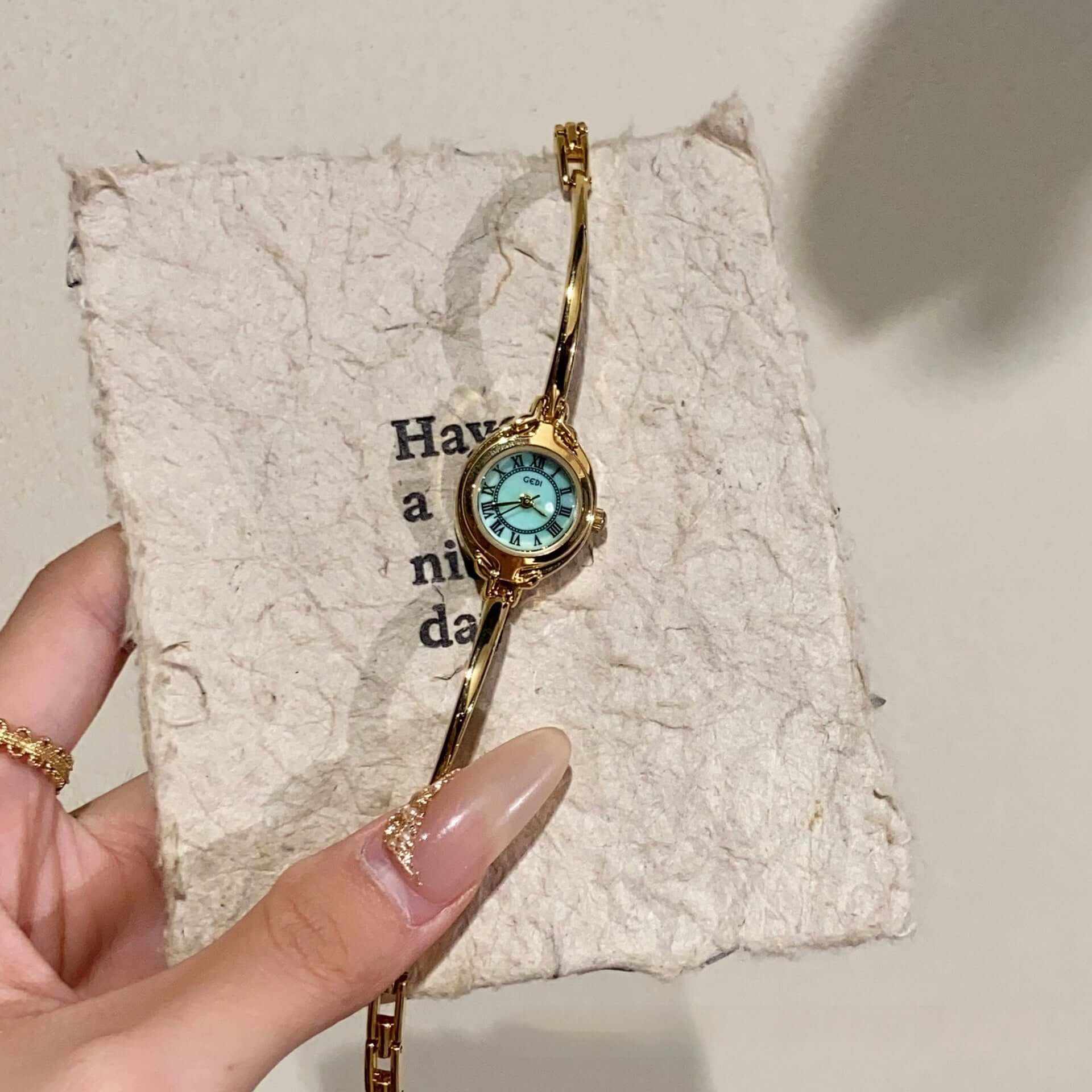 Womens Small And Simple Fine Band Watch